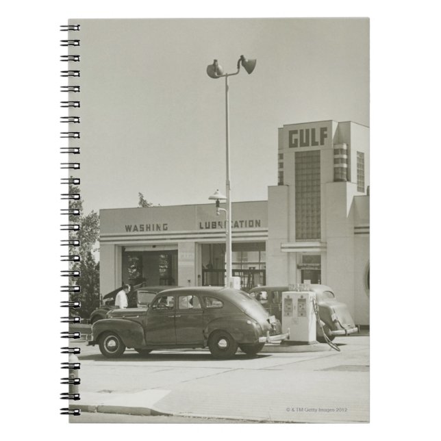 Caderno Espiral Posto de gasolina (Frente)