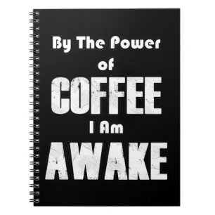 Caderno Espiral Potência do café (em branco)