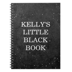 Caderno Espiral Pouco estilo do quadro do livro negro -