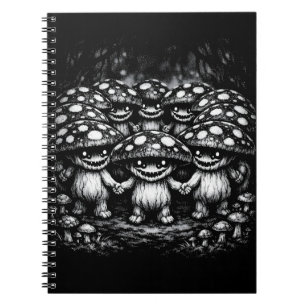 Caderno Espiral Povo Fungo • Criaturas da Floresta por BurnsInHel