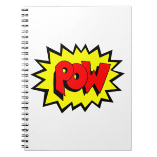 Caderno Espiral POW - Pop de arte do livro em quadrinhos