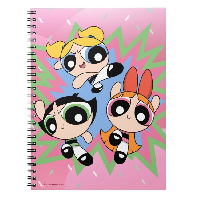 Caderno Espiral Powerpuff Girls Powfator (Frente)