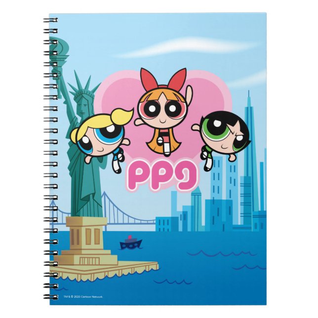 Caderno Espiral Powerpuff Girls Team Awesome (Frente)