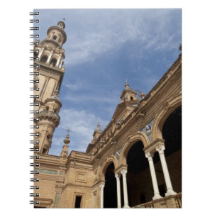 Caderno Espiral Praça de Espanha, Sevilha, Andaluzia, Espanha