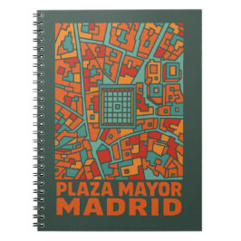 Caderno Espiral Praça Maior de Madrid