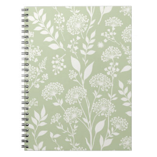 Caderno Espiral Prado de Dente-de-Leão Neutro - Oliva Suave