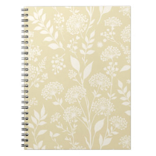 Caderno Espiral Prado de Dente-de-Leão Neutro - Trigo Dourado