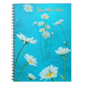 Caderno Espiral Prado de margaridas