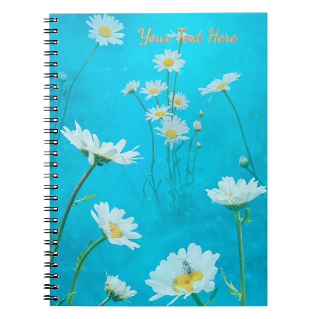 Caderno Espiral Prado de margaridas (Frente)