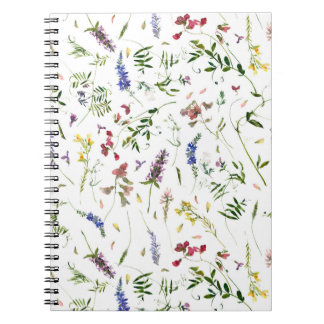Caderno Espiral Prados Escandinavos de Flores Selvagens