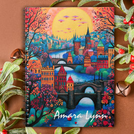 Caderno Espiral Praga República Checa