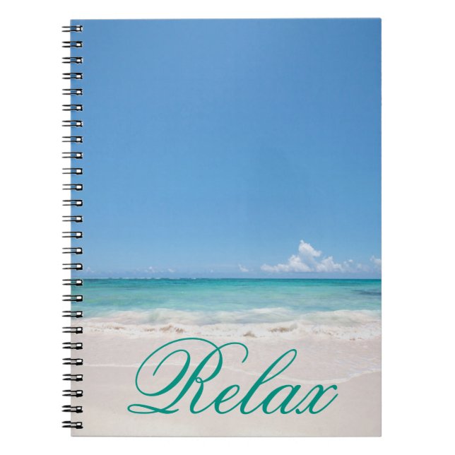 Caderno Espiral Praia Backgroud (Frente)