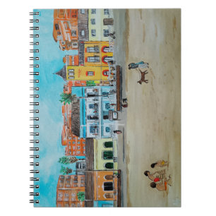 Caderno Espiral Praia da Malvarrosa Pintura de Alfred Fox
