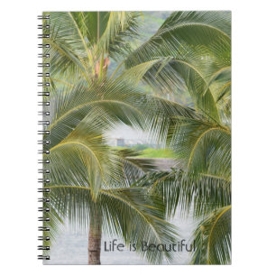 Caderno Espiral Praia das Palmeiras Kauai (minha fotografia)