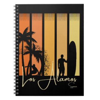 Caderno Espiral Praia de Surf Los Alamos Espanha