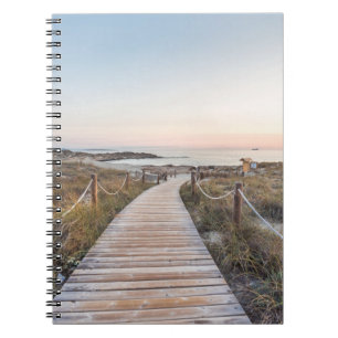 Caderno Espiral Praia do Es Pujols no alvorecer