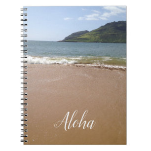 Caderno Espiral Praia do Oceano Kauai Havaí