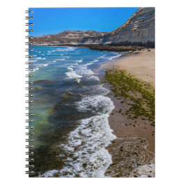 Caderno Espiral Praia em Puerto Piramides, Argentina
