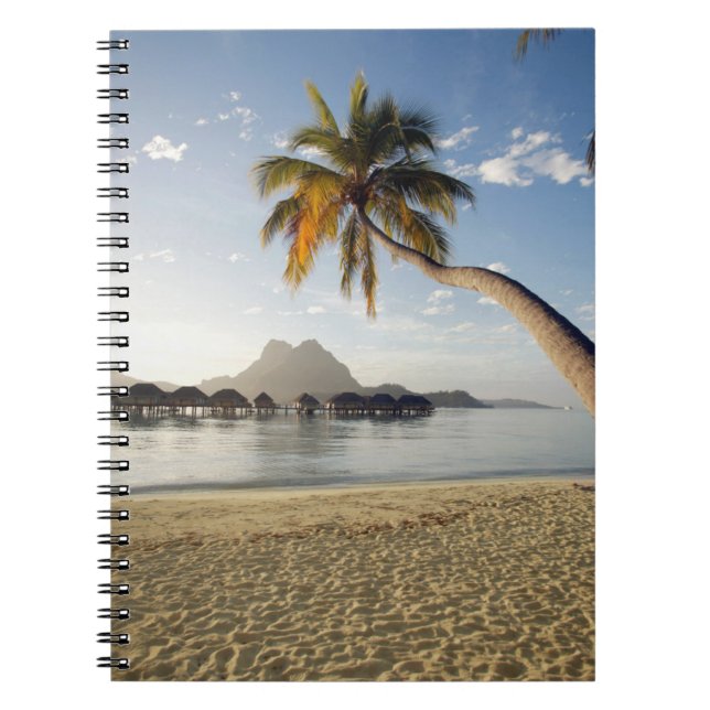 Caderno Espiral Praias Tropicais | Beach Huts, Bora Bora (Frente)