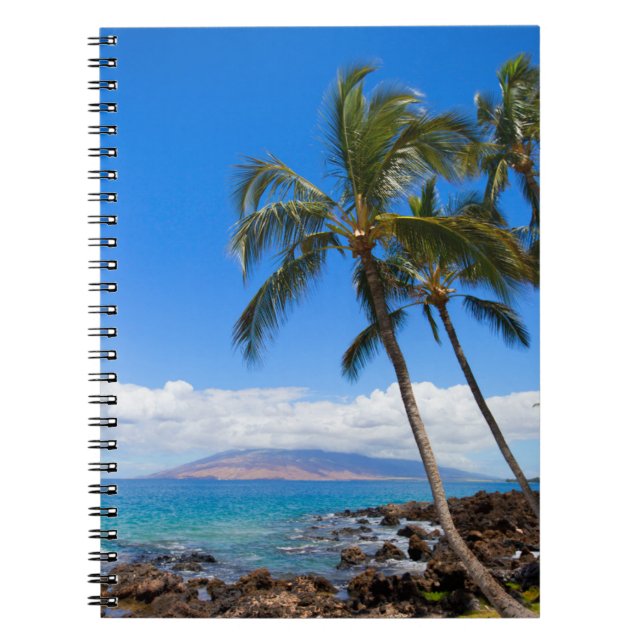 Caderno Espiral Praias Tropicais | Ilha Maui Hawaii (Frente)