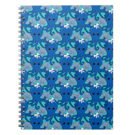 Caderno Espiral Prancheta de polvo azul fofo