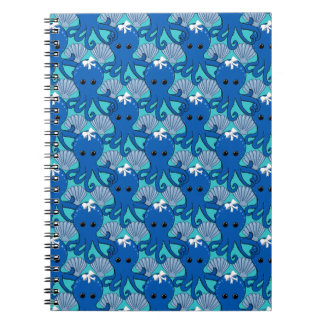 Caderno Espiral Prancheta de polvo azul fofo