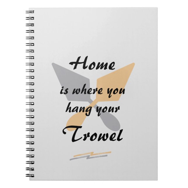 Caderno Espiral Prata Bonita e Dourada Casa Onde Você Prende Seu T (Frente)