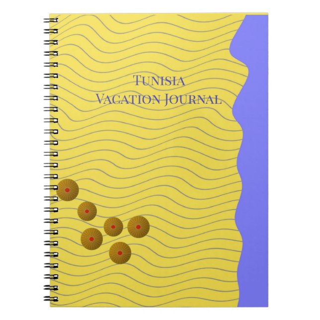 Caderno Espiral Prateleiras Do Mar De abstrato (Frente)