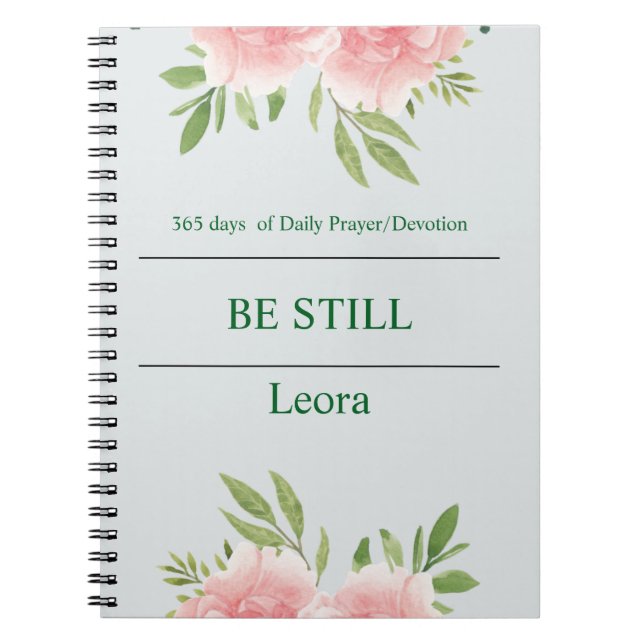 Caderno Espiral Prayer/ Devotion (Frente)