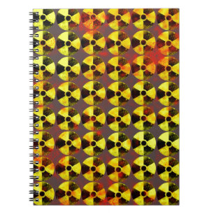 Caderno Espiral precaução, energia nuclear