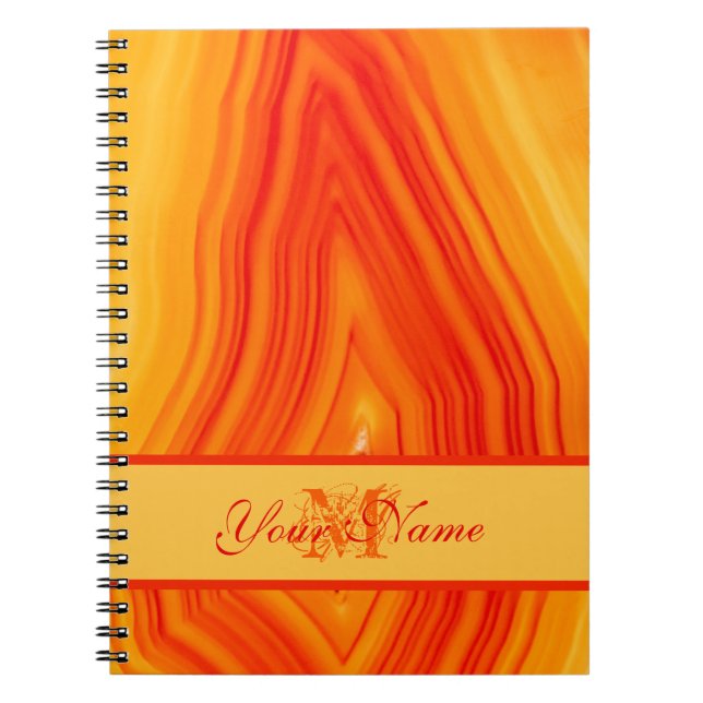 Caderno Espiral Precioso como uma joia pessoal com seu nome! (Frente)