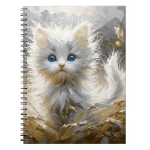 Caderno Espiral Precioso White Kitten