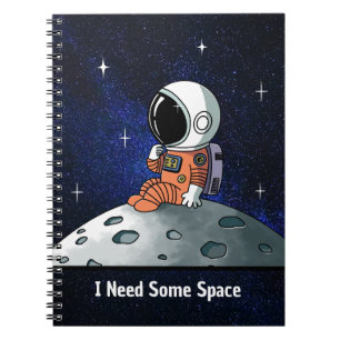 Caderno Espiral Precisa Espaço, Astronauta, Cosmonauta, Personaliz