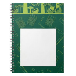 Caderno Espiral Preenchimento Verde