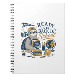 Caderno Espiral Preguiça de Volta às Aulas no Ensino Médio