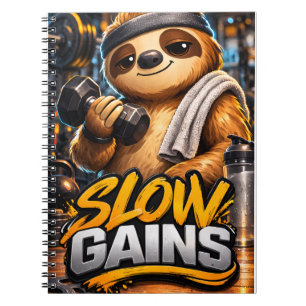 Caderno Espiral Preguiça do Ginásio - Reino das Criaturas