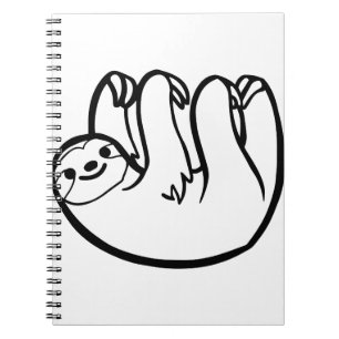 Caderno Espiral preguiça - Engraçado