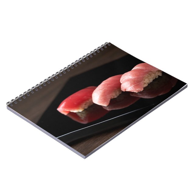 Caderno Espiral Premium Tuna Sushi Notebook (Left Side)