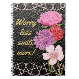 Caderno Espiral preocupe-se menos sorria mais