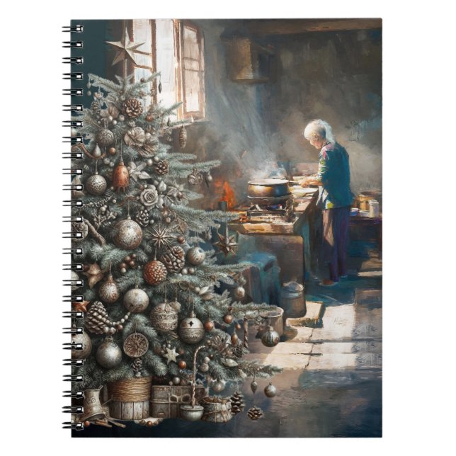 CADERNO ESPIRAL PREPARANDO PARA O JANTAR DE NATAL (Frente)