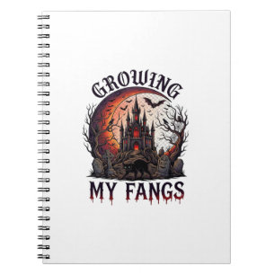 Caderno Espiral Presas Crescentes Castelo Assombrado de Halloween