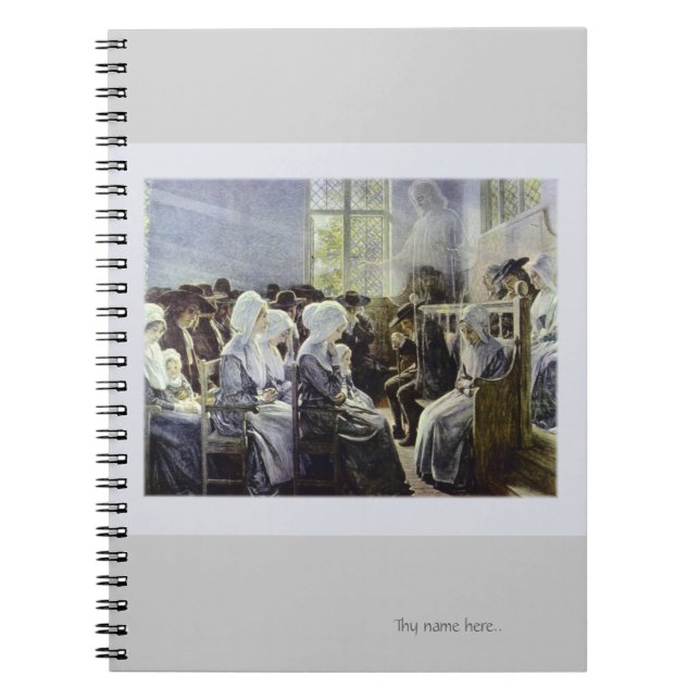 Caderno Espiral Presença no meio (Frente)