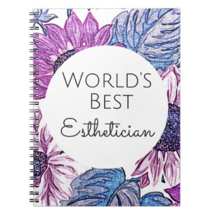 Caderno Espiral Presente 5 do Esthetician do mundo o melhor