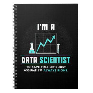 Caderno Espiral Presente cientista   Sou Um Cientista Da Informaç