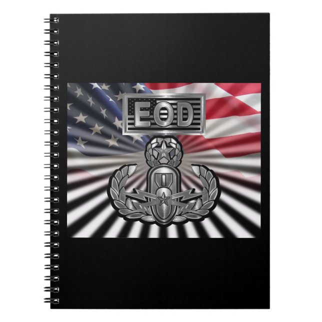 Caderno Espiral Presente Comemorativo “EOD Master Blaster” (Frente)