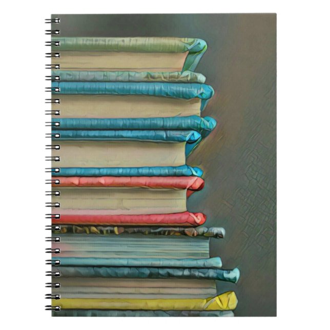 Caderno Espiral Presente de amante de livros (Frente)