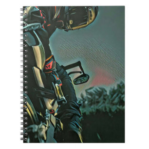 Caderno Espiral presente de amante de motocicletas