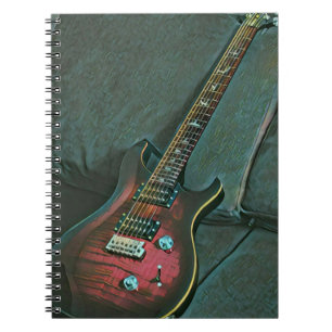 Caderno Espiral presente de amantes de guitarra de músico