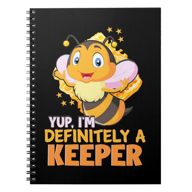 Caderno Espiral Presente de apicultor | Sou Definitivamente Um Det (Frente)