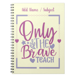 Caderno Espiral Presente de Apreciação de Professores de Nome Pers